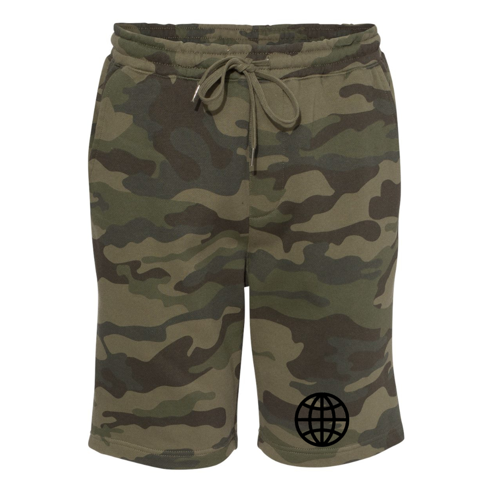 Men's Internet Globe  Independent Trading Co Midweight Fleece Short