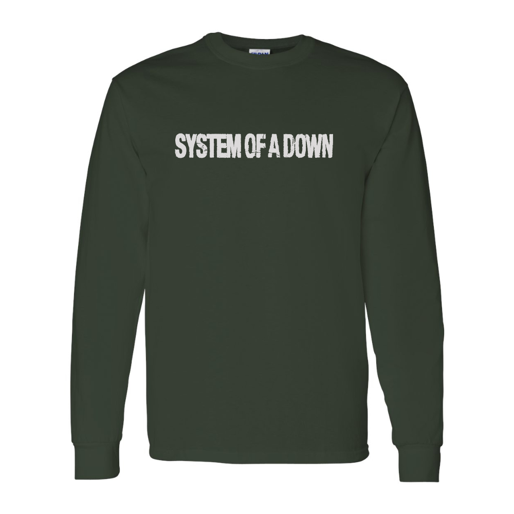 Men's System Of A Down Gildan Heavy Cotton Long Sleeve T-Shirt