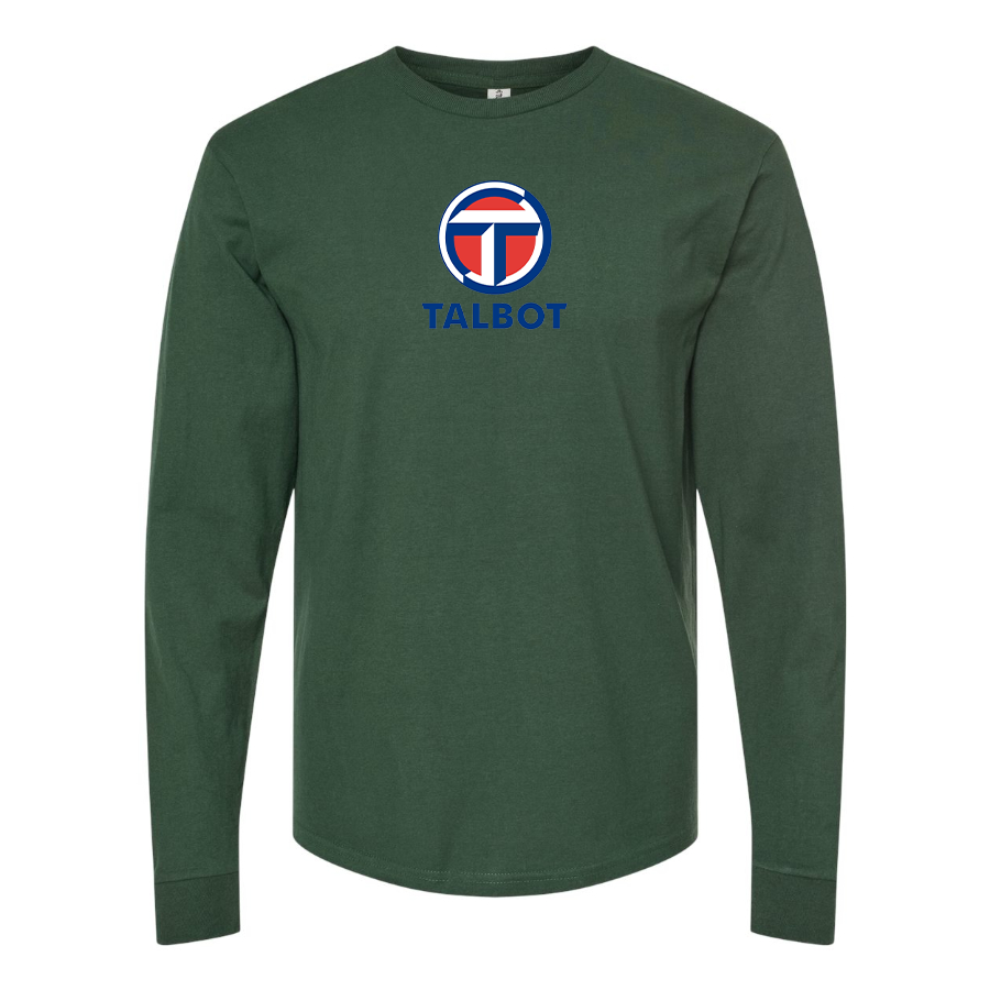 Men's Talbot Logo Cotton Long Sleeve T-Shirt