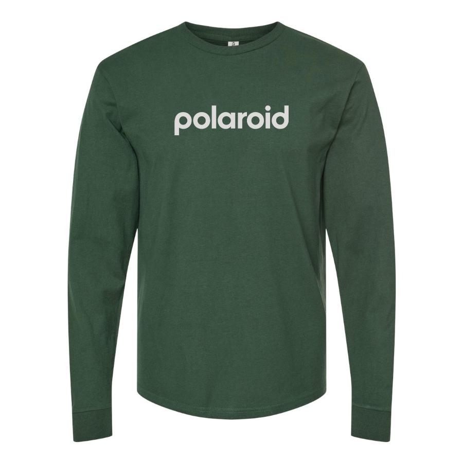 Men's Polaroid Logo Cotton Long Sleeve T-Shirt