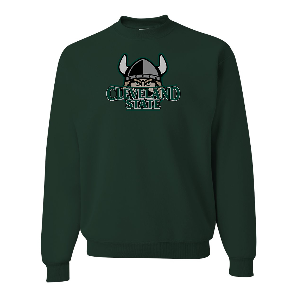 Men's Cleveland State Vikings JERZEES NuBlend Crewneck Sweatshirt