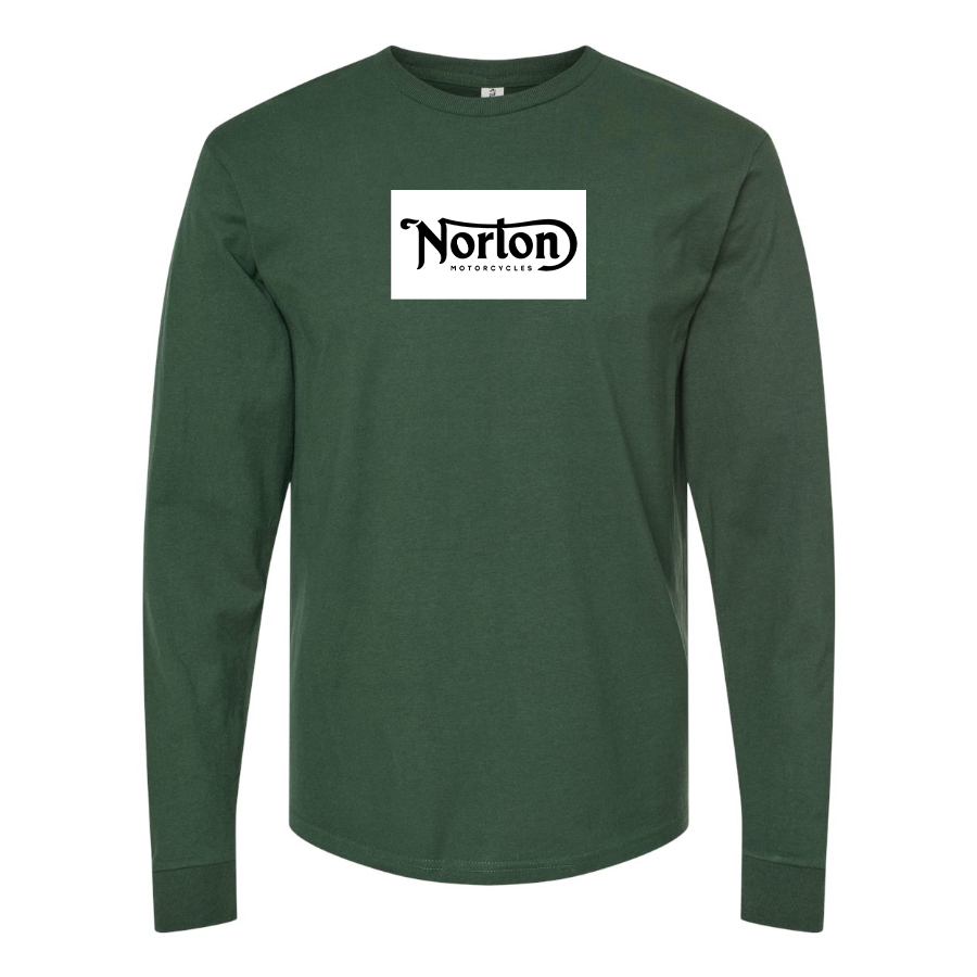Men's Norton Logo Cotton Long Sleeve T-Shirt