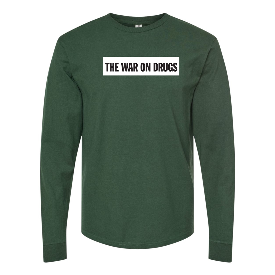 Men's The War on Drugs Logo Cotton Long Sleeve T-Shirt