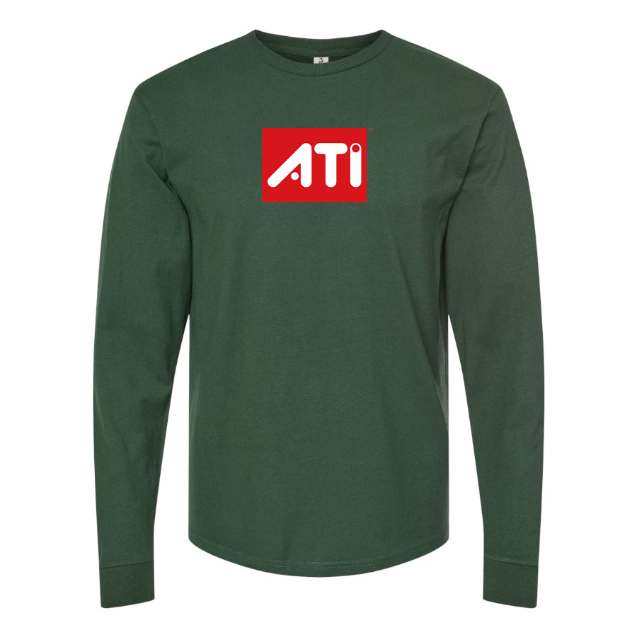 Men's ATI Logo Cotton Long Sleeve T-Shirt