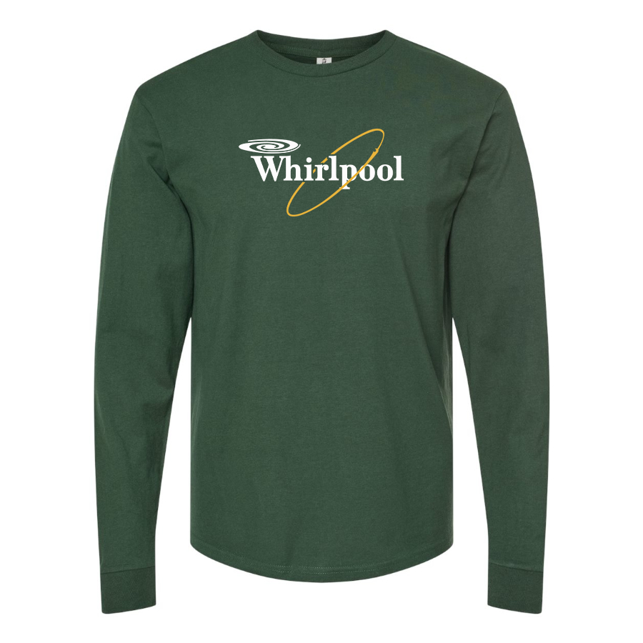 Men's Whirlpool Logo Cotton Long Sleeve T-Shirt