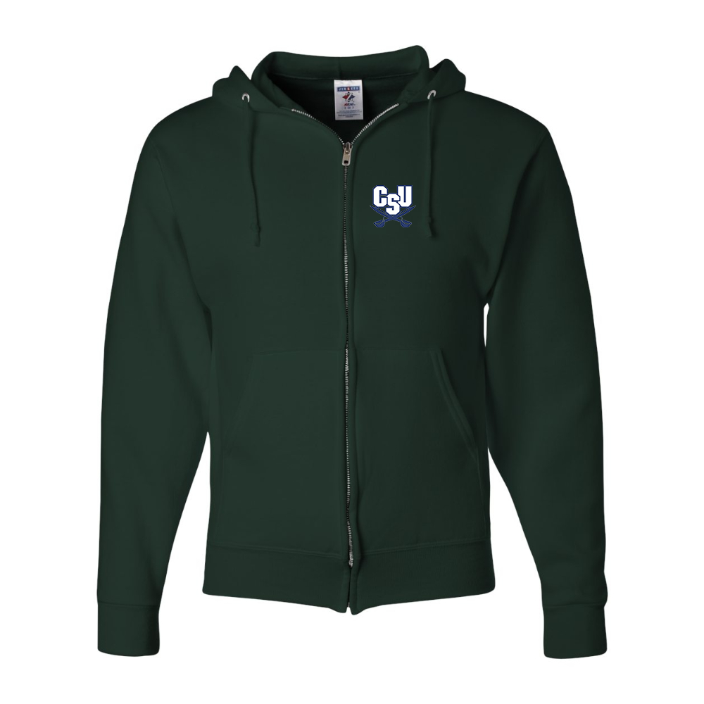 Men's  CSU Buccaneers  JERZEES NuBlend Full-Zip Hooded Sweatshirt