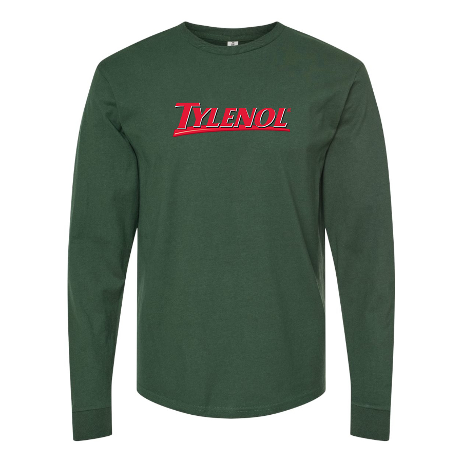 Men's Tylenol Logo Cotton Long Sleeve T-Shirt