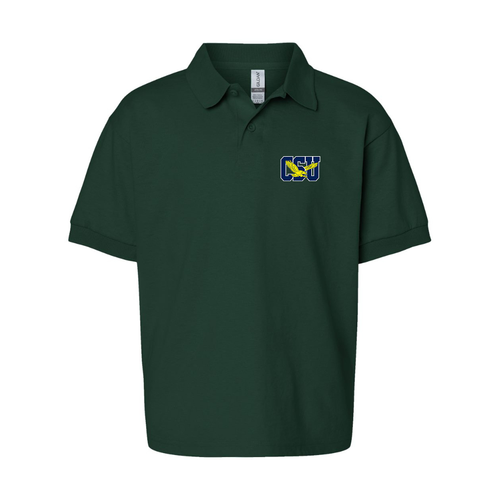 Youth   Coppin State Eagles Gildan Dry Blend Jersey Polo