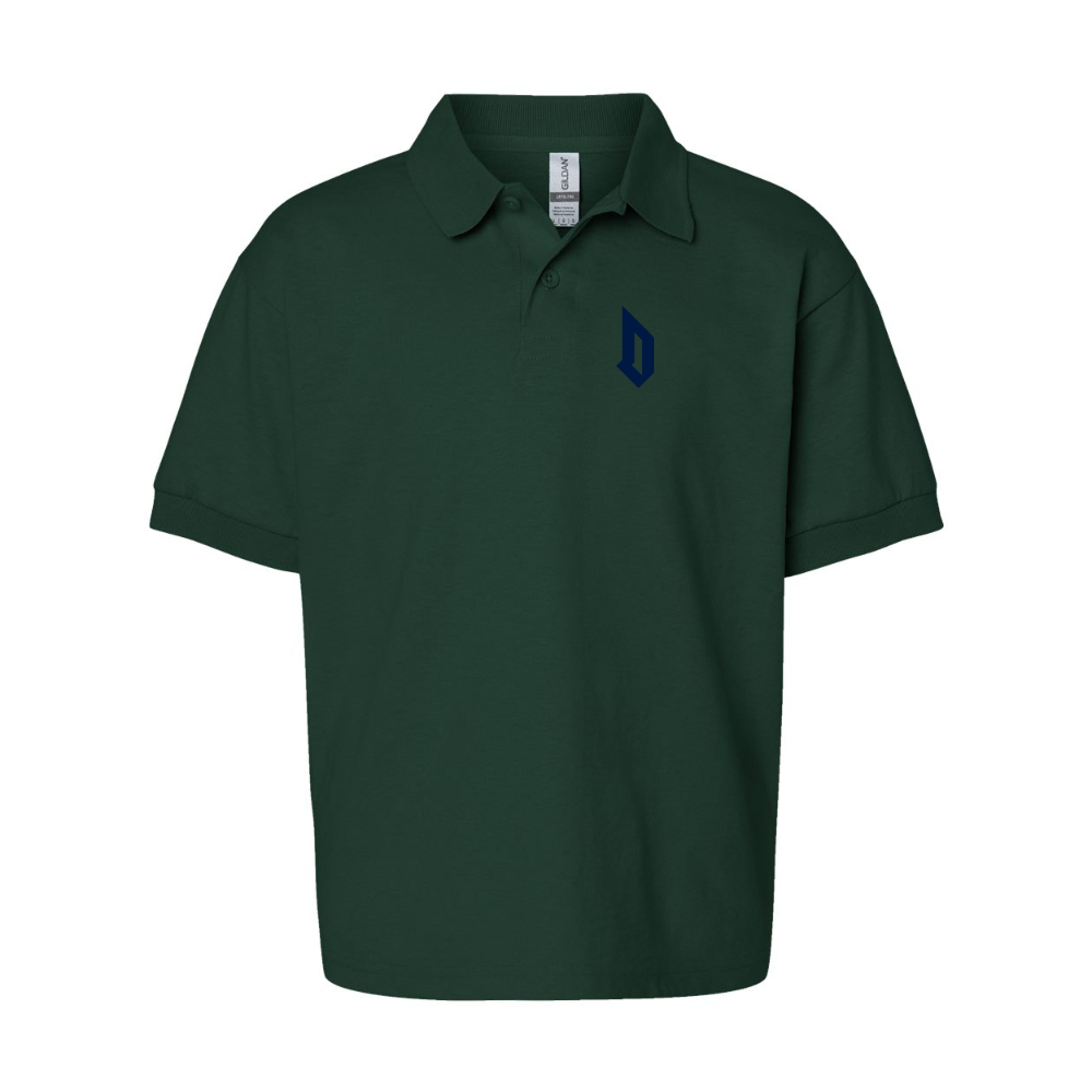 Youth   Duquesne Dukes Gildan Dry Blend Jersey Polo