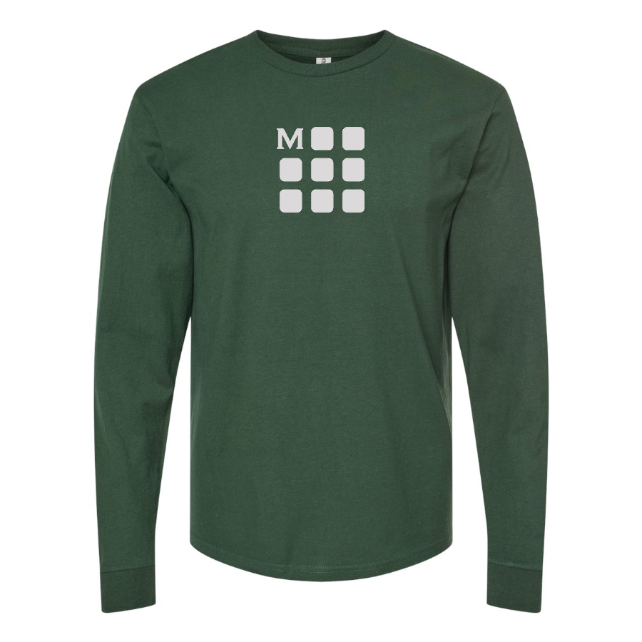 Men's Moleskine Icon Logo Cotton Long Sleeve T-Shirt