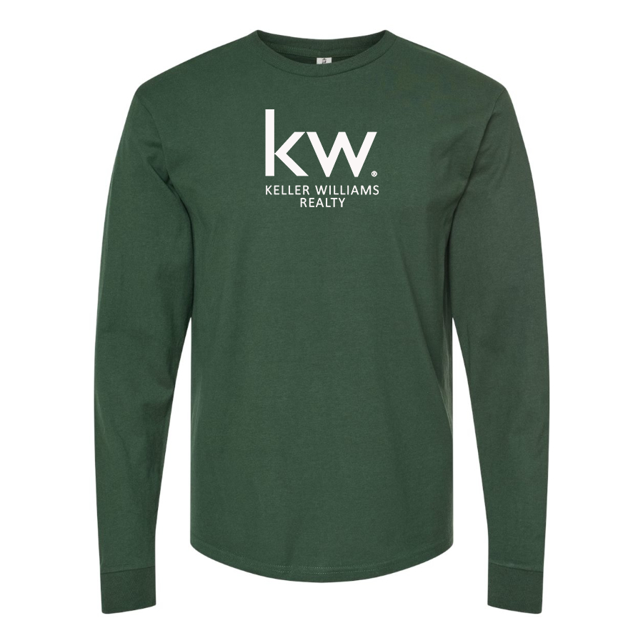 Men's Keller Williams Logo  Cotton Long Sleeve T-Shirt