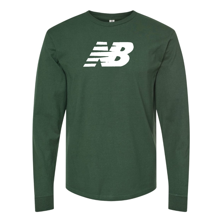 Men's New Balance Logo  Cotton Long Sleeve T-Shirt