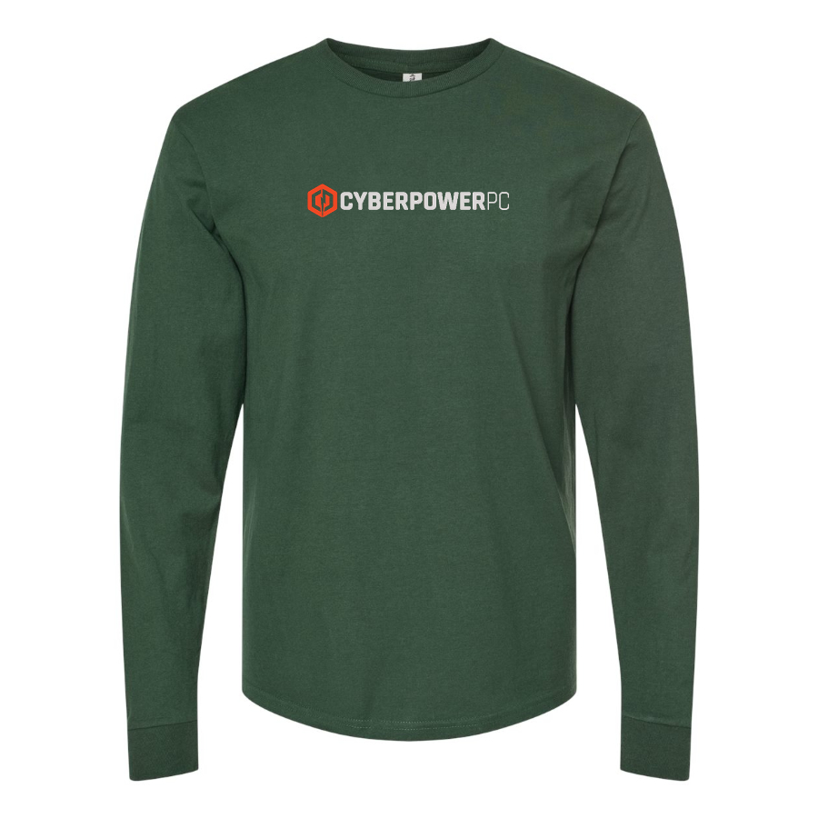 Men's CyberPowerPC Logo Cotton Long Sleeve T-Shirt
