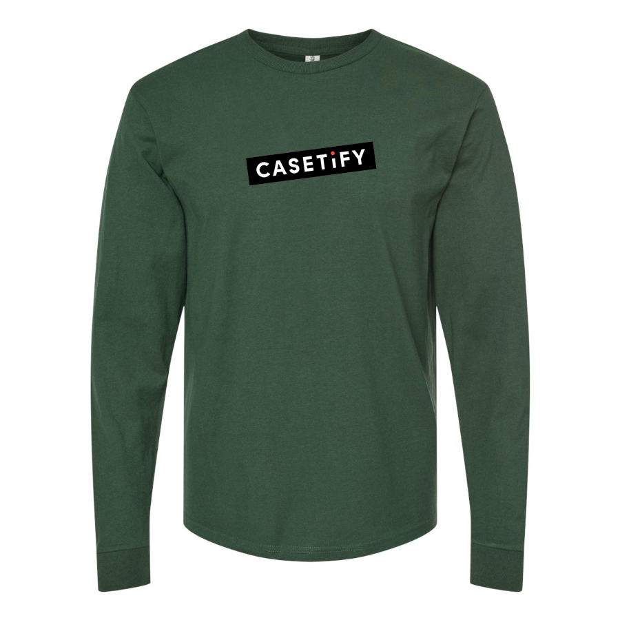 Men's Casetify Logo Cotton Long Sleeve T-Shirt