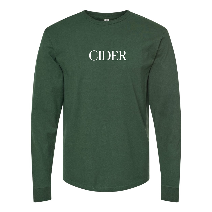 Men's Cider Logo Cotton Long Sleeve T-Shirt