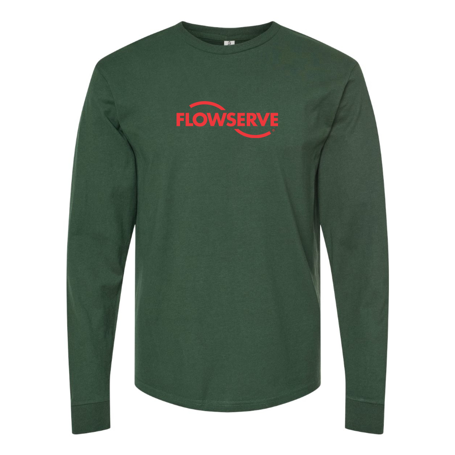Men's Flowserve Logo Cotton Long Sleeve T-Shirt