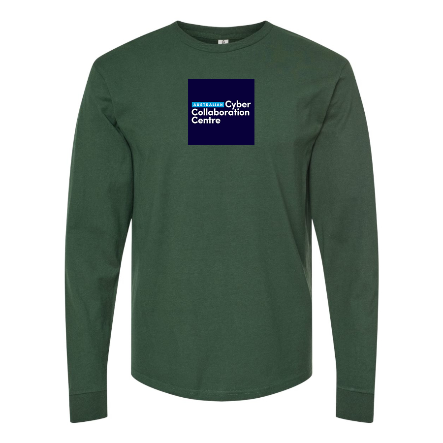 Men's Australian Cyber Collaboration Centre Logo Cotton Long Sleeve T-Shirt