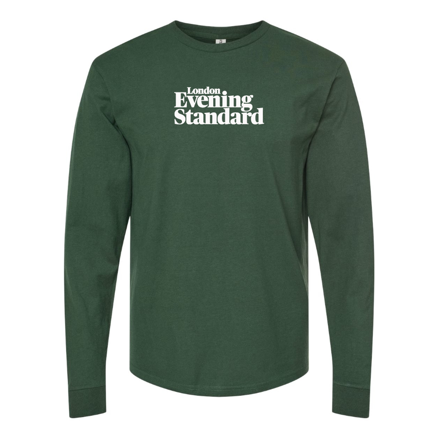 Men's London Evening Standard  Logo Cotton Long Sleeve T-Shirt