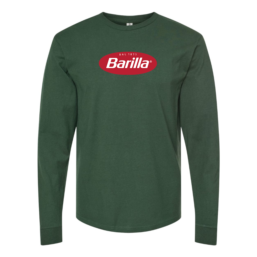 Men's Barilla Logo Cotton Long Sleeve T-Shirt