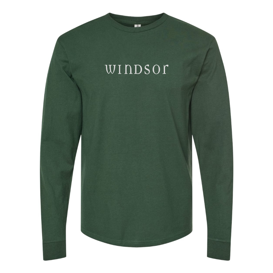 Men's Windsor  Logo Cotton Long Sleeve T-Shirt