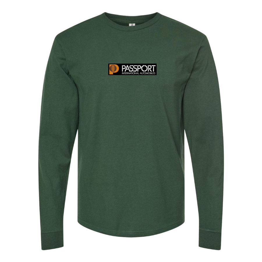 Men's Passport  Logo Cotton Long Sleeve T-Shirt
