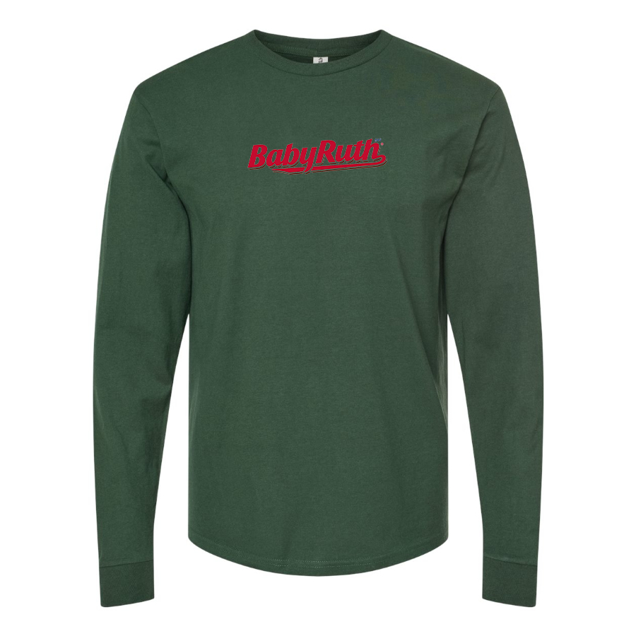Men's BabyRuth Logo Cotton Long Sleeve T-Shirt