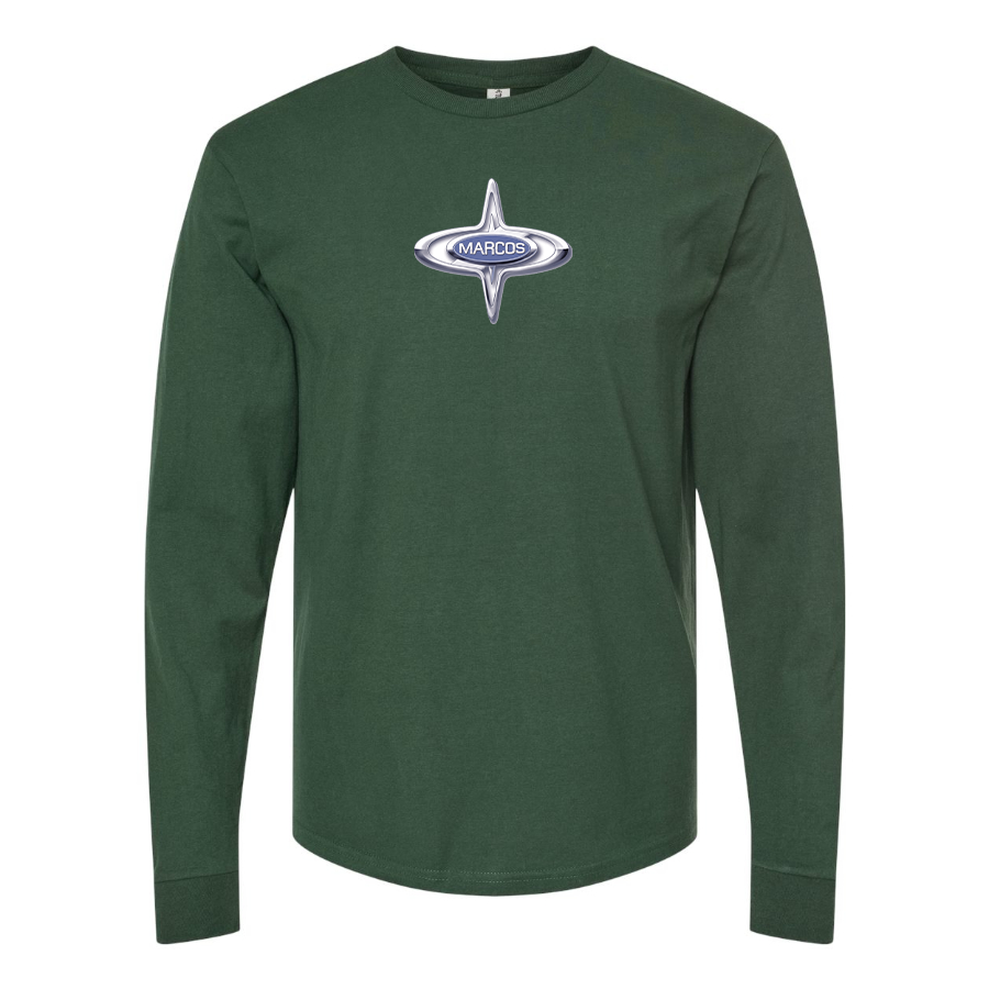Men's Marcos Logo Cotton Long Sleeve T-Shirt