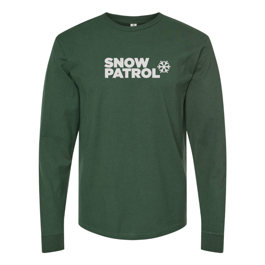 Men's Snow Patrol Logo Cotton Long Sleeve T-Shirt
