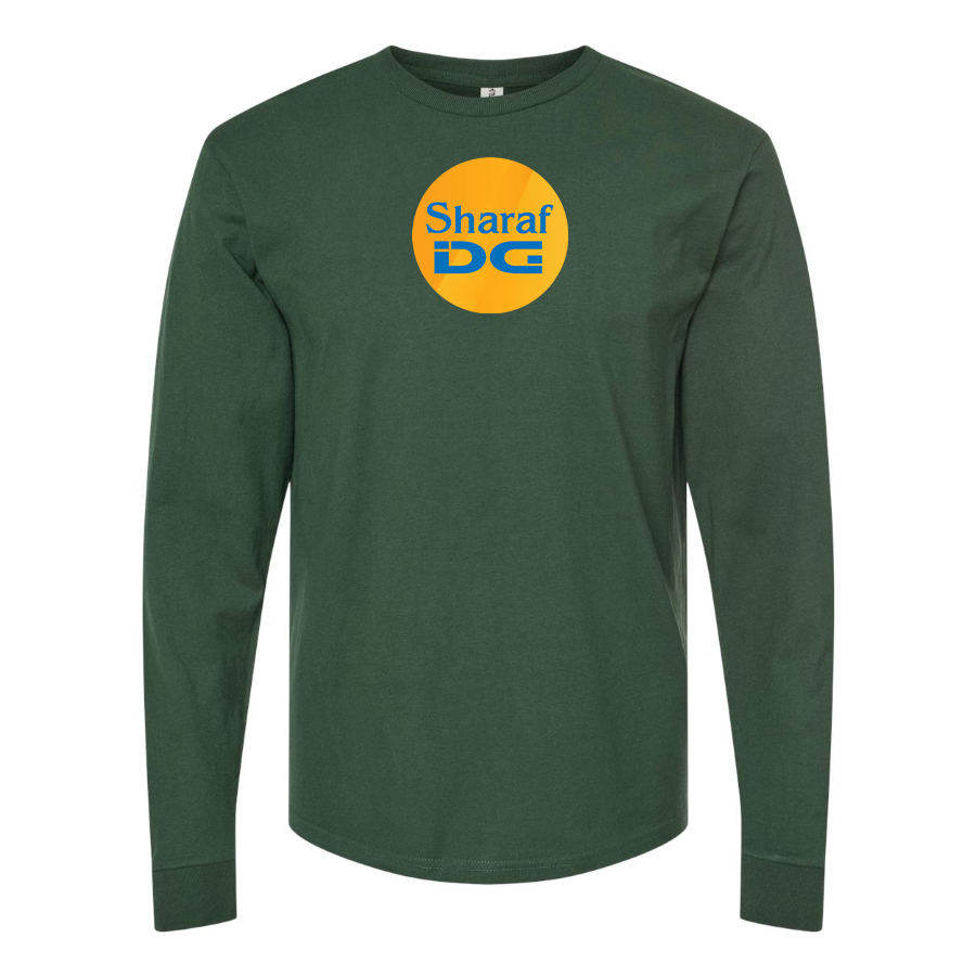 Men's SharafDG Logo Cotton Long Sleeve T-Shirt