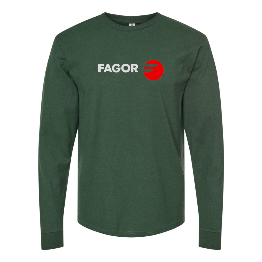 Men's Fagor Logo Cotton Long Sleeve T-Shirt