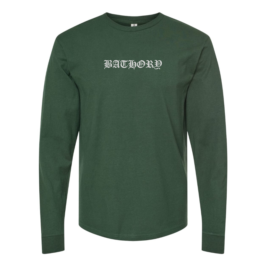 Men's Bathory Logo Cotton Long Sleeve T-Shirt