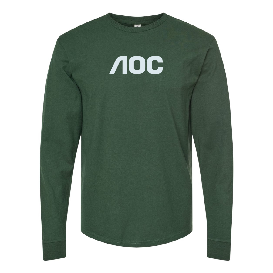 Men's AOC Logo Cotton Long Sleeve T-Shirt