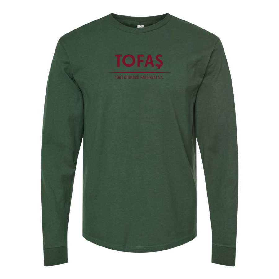 Men's Tofas Logo Cotton Long Sleeve T-Shirt