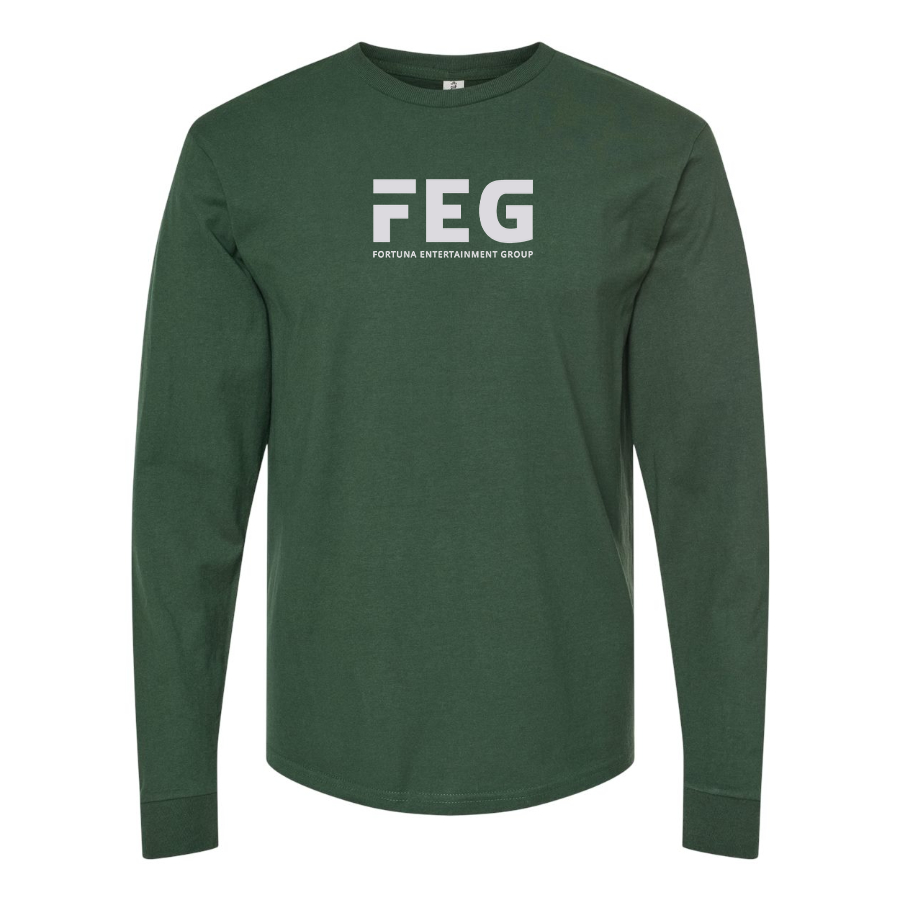 Men's FEG Logo Cotton Long Sleeve T-Shirt