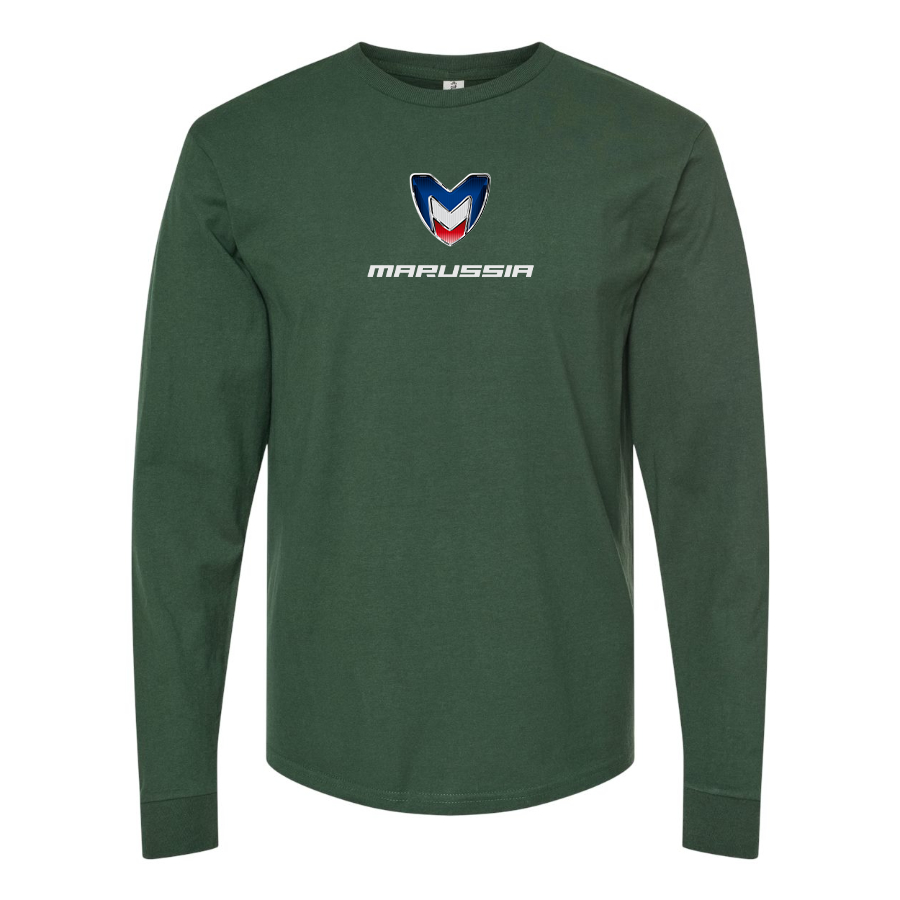 Men's Marussia Motors Logo Cotton Long Sleeve T-Shirt