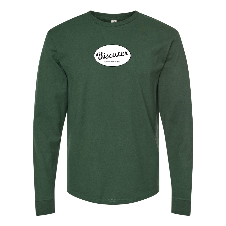 Men's Biscuter Logo Cotton Long Sleeve T-Shirt