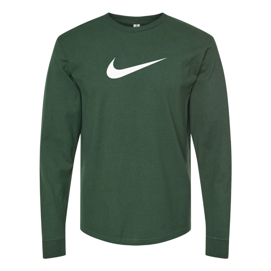 Men's Nike Wave Logo Cotton Long Sleeve T-Shirt