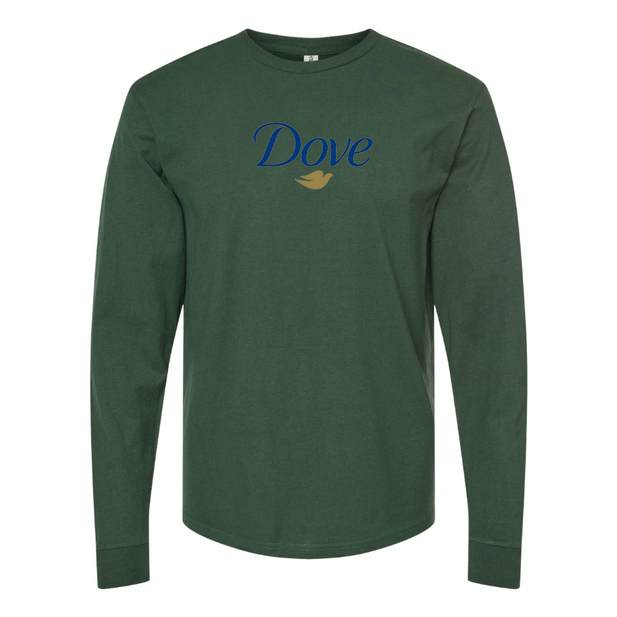 Men's Dove Logo Cotton Long Sleeve T-Shirt