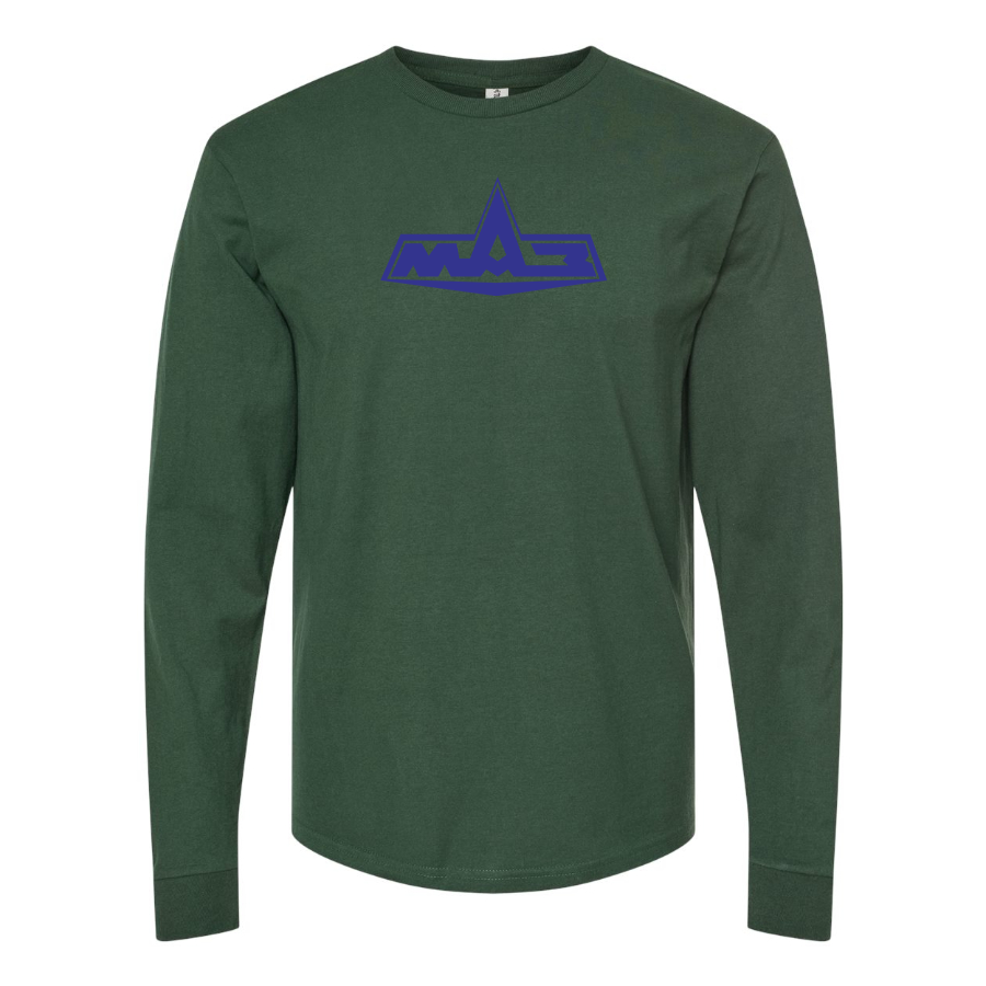 Men's MAZ Logo Cotton Long Sleeve T-Shirt