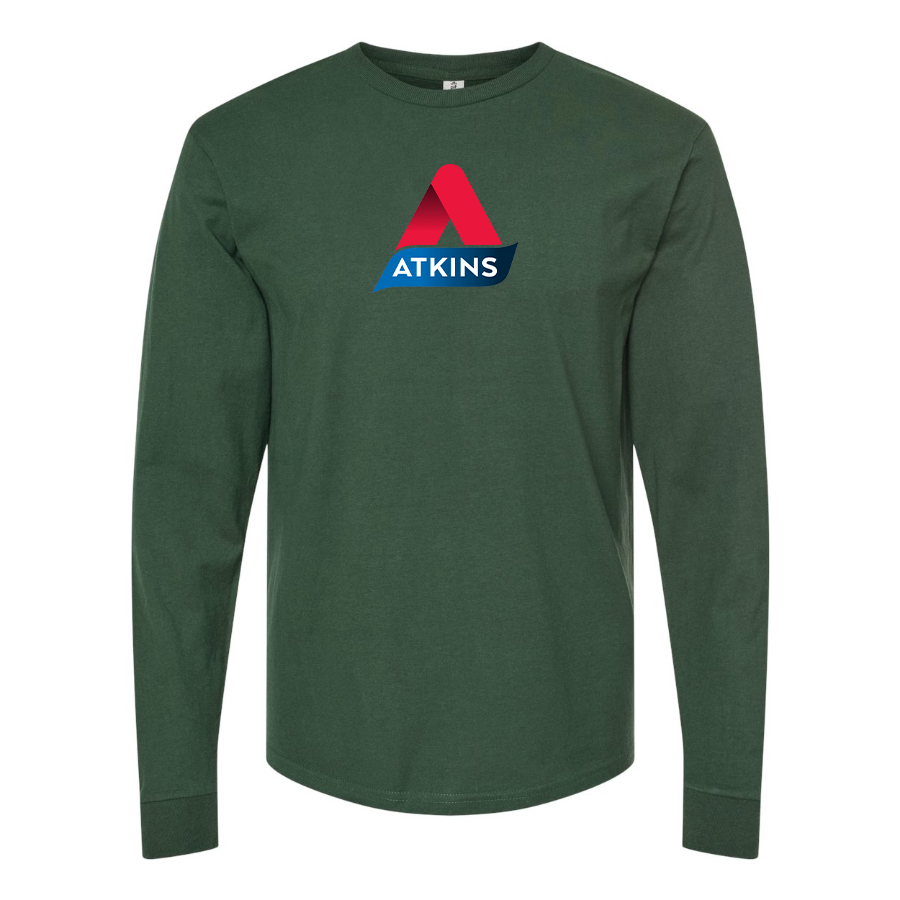 Men's Atkins Logo Cotton Long Sleeve T-Shirt