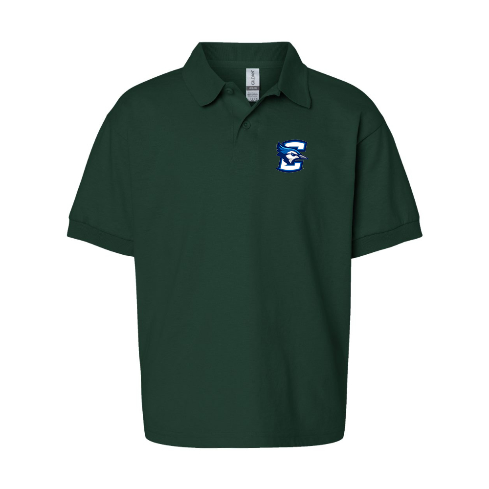 Youth Creighton Bluejays  Gildan Dry Blend Jersey Polo