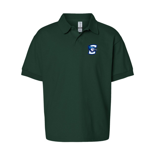 Youth Creighton Bluejays  Gildan Dry Blend Jersey Polo