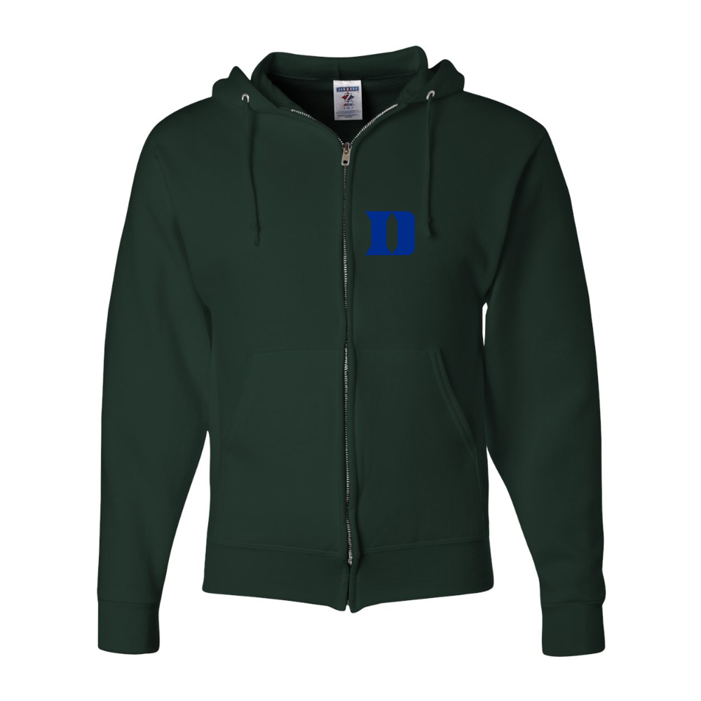 Men's Duke Blue Devils JERZEES NuBlend Full-Zip Hooded Sweatshirt