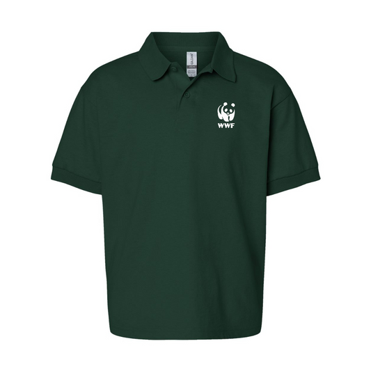 Youth  WWF Gildan Dry Blend Jersey Polo