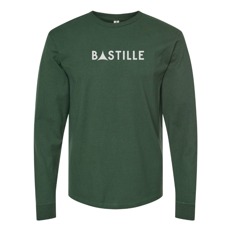 Men's Bastille Logo Cotton Long Sleeve T-Shirt