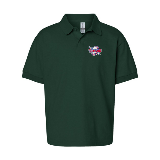 Youth Detroit Titans  Gildan Dry Blend Jersey Polo