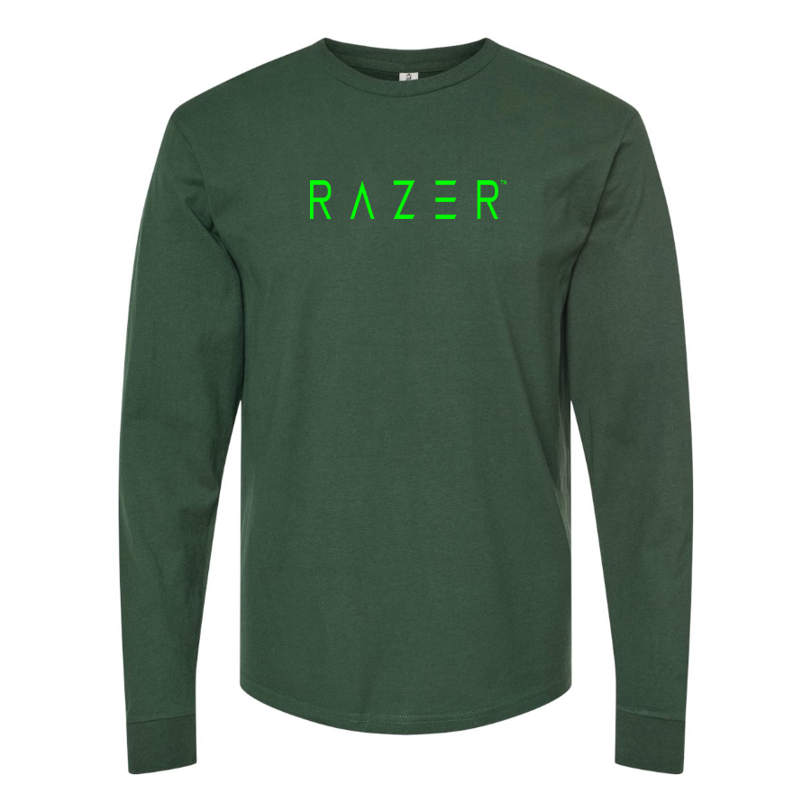 Men's Raze Logo Cotton Long Sleeve T-Shirt