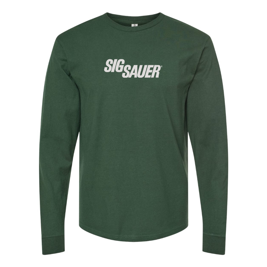 Men's Sig Sauer Logo Cotton Long Sleeve T-Shirt
