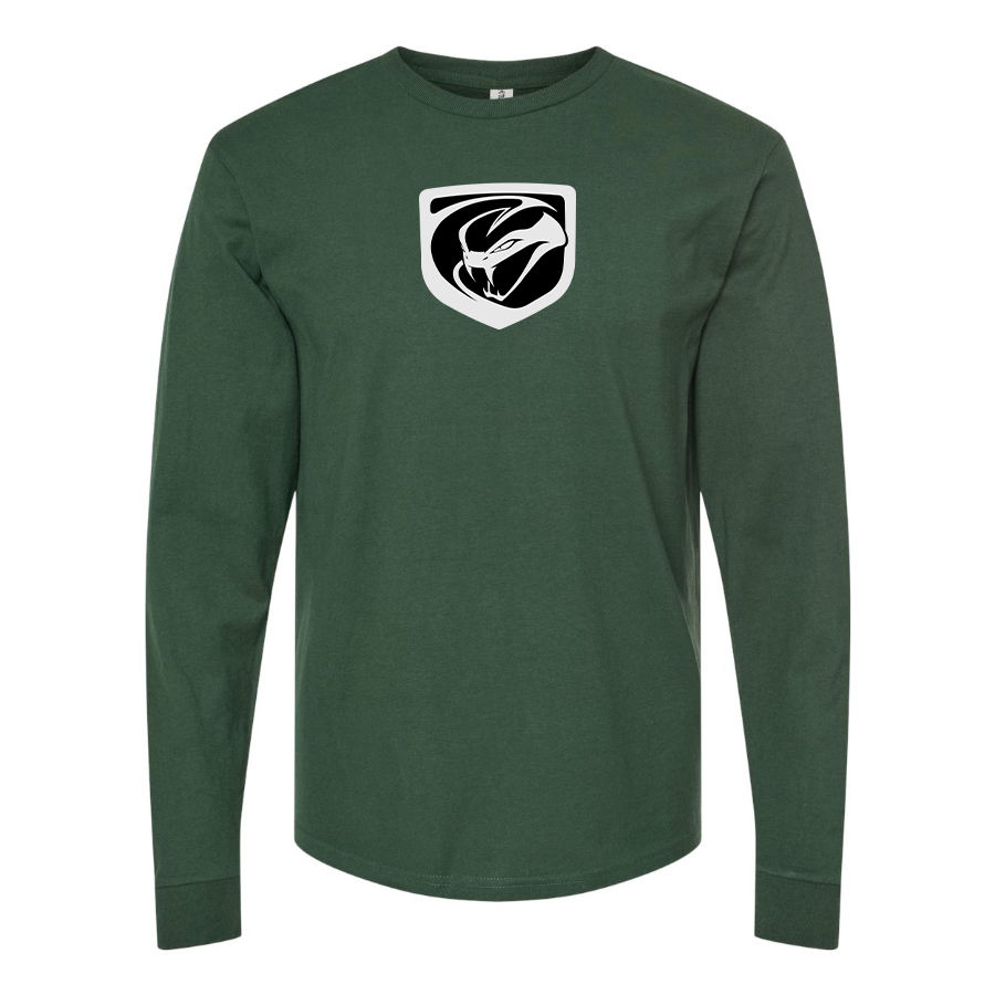 Men's Dodge Viper Logo Cotton Long Sleeve T-Shirt