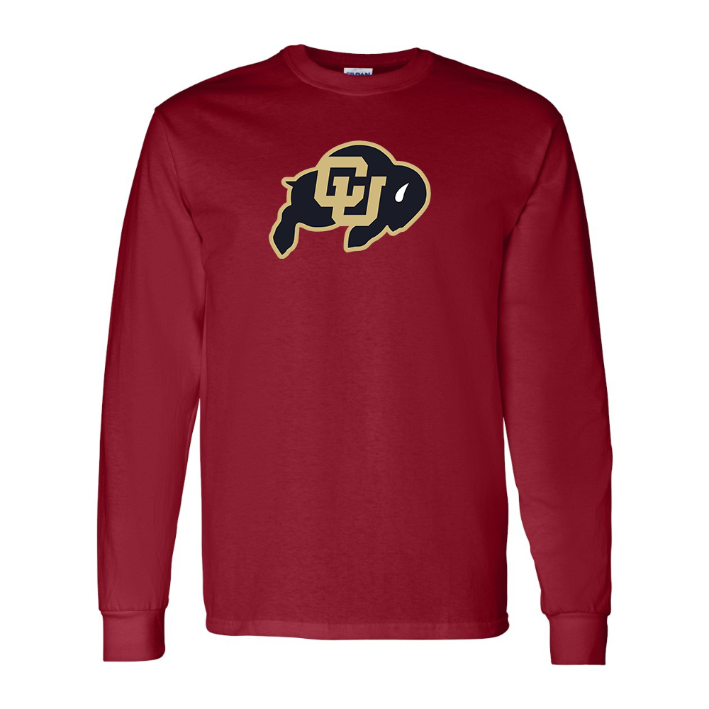 Men's Colorado Buffaloes  Gildan Heavy Cotton Long Sleeve T-Shirt